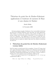 Théorème du point fixe de Markov-Kakutani