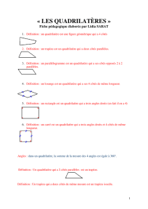 les quadrilatères - prof