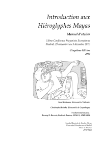 Introduction aux Hiéroglyphes Mayas