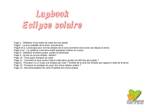 Lapbook Eclipse solaire - Musulmans Petits Et Grands