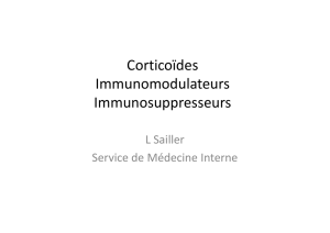 Rangueil - Corticoïdes Immunomodulateurs, Immunosuppresseurs