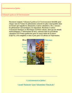 L`almanach québécois de l`environnement