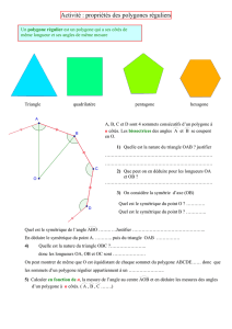 Activité : propriétés des polygones réguliers - college