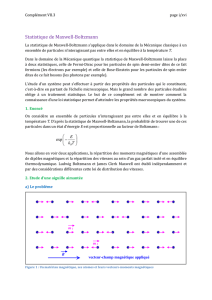 Statistique de Maxwell