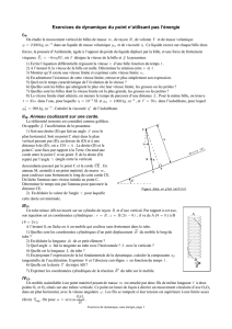 Exercices de dynamique du point n`utilisant pas l`énergie