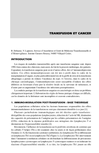 transfusion et cancer