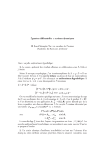 Équations différentielles et systèmes dynamiques M. Jean