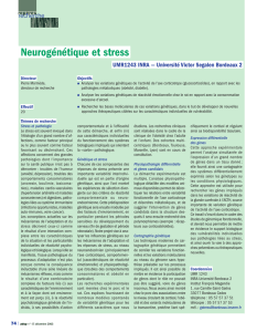 Neurogénétique et stress