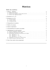 Matrices