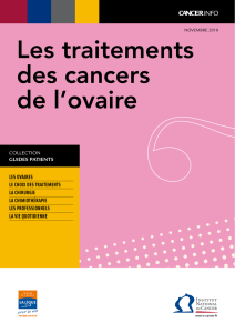 Les traitements des cancers de l`ovaire