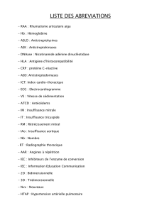 liste des abreviations - Faculté de Médecine et de Pharmacie Fès
