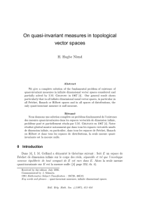 On quasi-invariant measures in topological vector spaces
