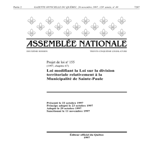 1997, c. 67 - Les Publications du Québec