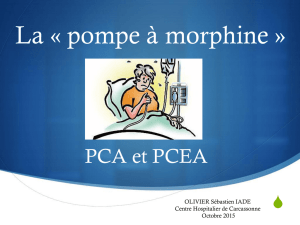 La « pompe à morphine - Centre Hospitalier de Carcassonne