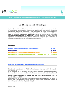 Le Changement climatique - Muséum de Toulouse