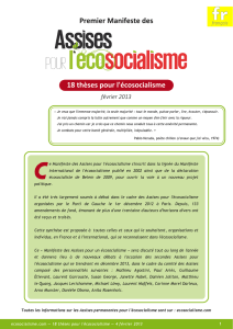 Premier Manifeste des Assises pour l`écosocialisme [fr]