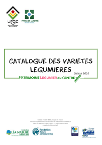 catalogue 2016 - Domaine de Poulaines