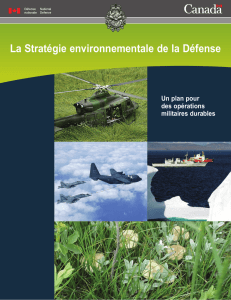 La Stratégie environnementale de la Défense