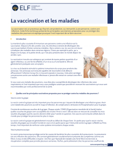 La vaccination et les maladies