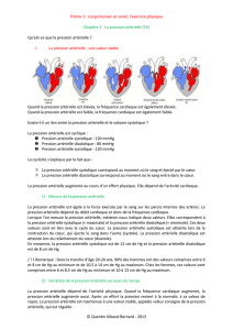 La pression artérielle