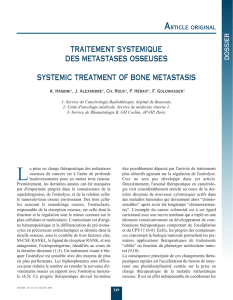 traitement systemique des metastases osseuses
