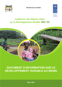 document d`information sur le developpement durable au benin