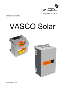 1. Introduction à VASCO Solar