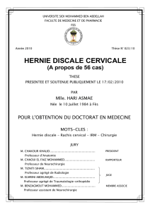 HERNIE DISCALE CERVICALE