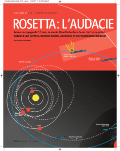 Après un voyage de 10 ans, la sonde Rosetta tentera de se mettre