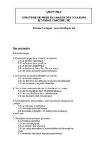 Stratégie de prise en charge des douleurs d`origine cancéreuse