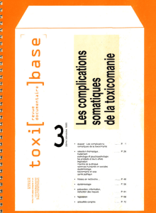 Les complications somatiques de la toxicomanie