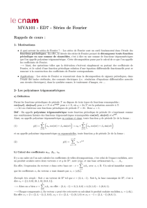 MVA101 - ED7 - Séries de Fourier