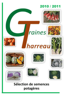 Diapositive 1 - Graines Tharreau