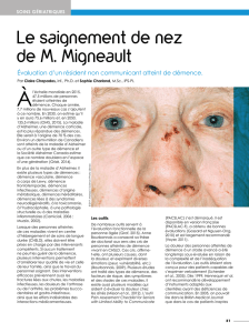 Le saignement de nez de M. Migneault