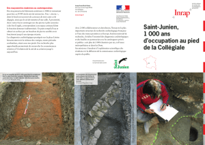 Saint-Junien, 1 000 ans d`occupation au pied de la Collégiale
