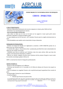 cryo - insectes