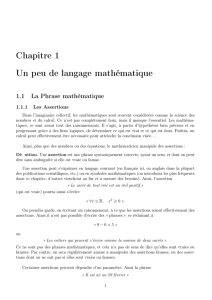 Chapitre 1 - Institut de Mathématiques de Toulouse