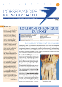 Les Lesions chroniques