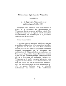 in : E. Rigal (ed.), Wittgenstein et les mathématiques
