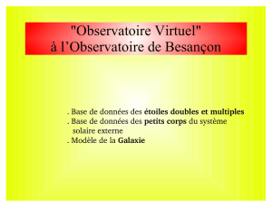 "Observatoire Virtuel" à l`Observatoire de Besançon - OV