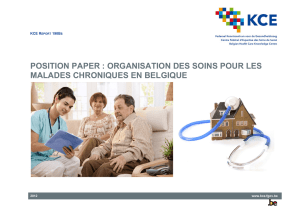 Position paper : organisation des soins pour les malades