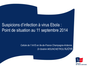 Les infections à virus Ebola