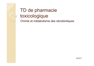 Intérêts - Pharmacie Toxicologie