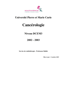 Cancérologie - CHUPS – Jussieu