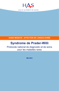 ALD hors liste - PNDS sur le syndrome de Prader-Willi
