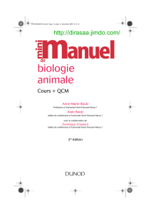 Mini Manuel Biologie animale 2e ed.