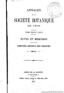 société bota\iqu e - Société linnéenne de Lyon