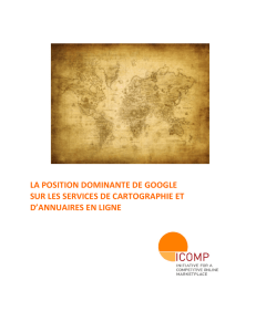 la position dominante de google sur les services de