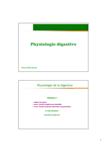 Physiologie digestive