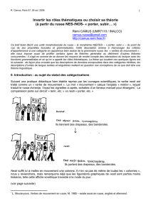 Invertir les rôles thématiques ou choisir sa théorie (à partir du russe